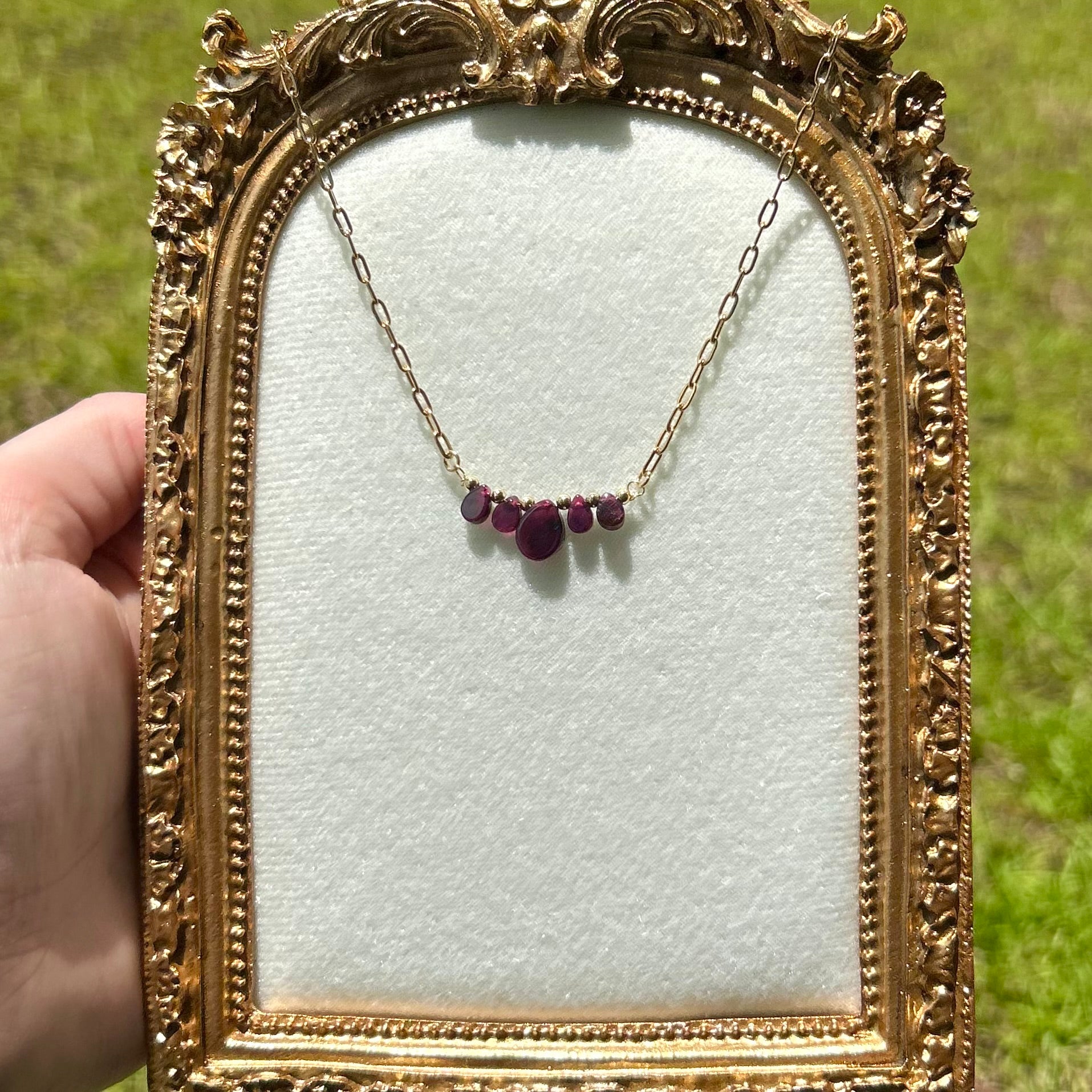 Garnet Glow Necklace