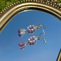 Amethyst Pearl Earrings