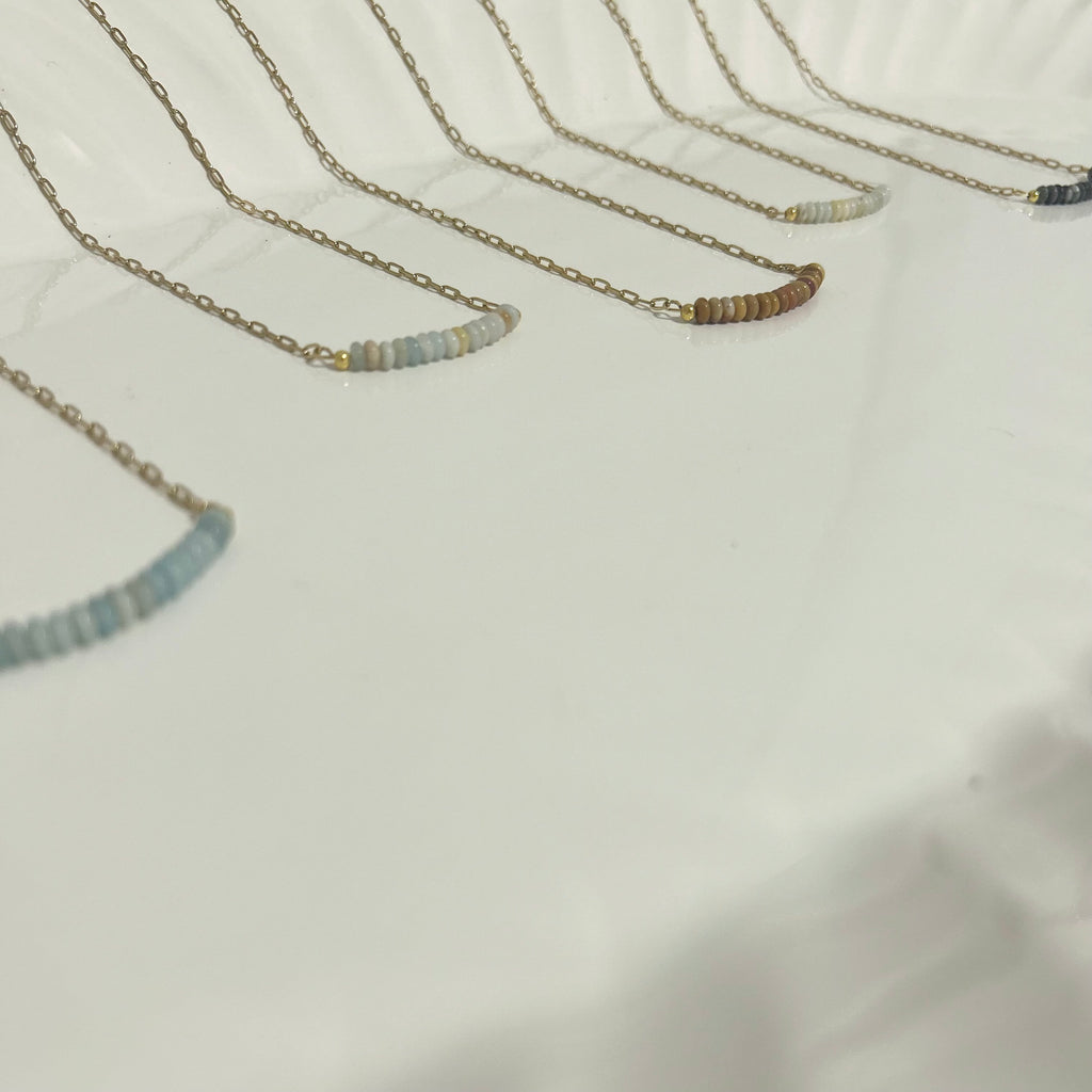 Amazonite Sienna Arc Necklace