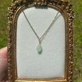 Aquamarine Teardrop Necklace