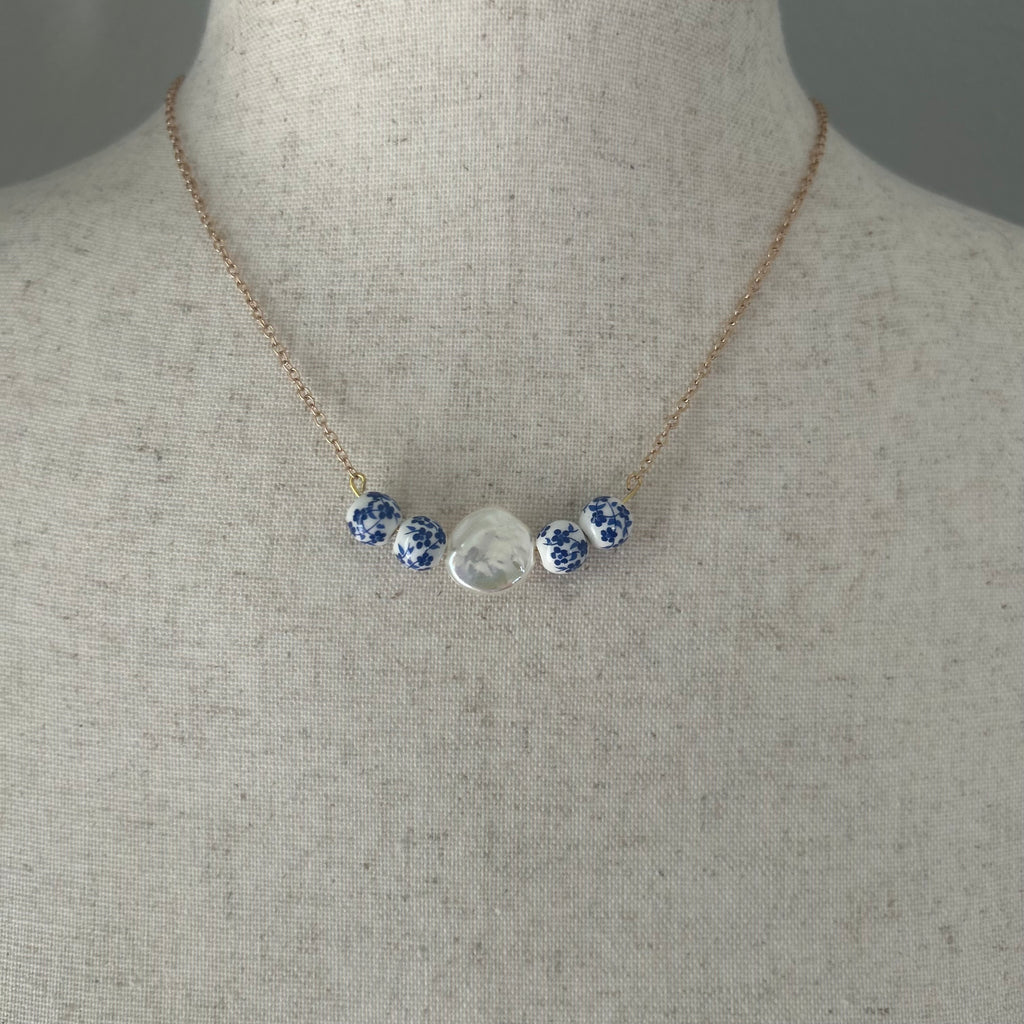 Porcelain Row Necklace