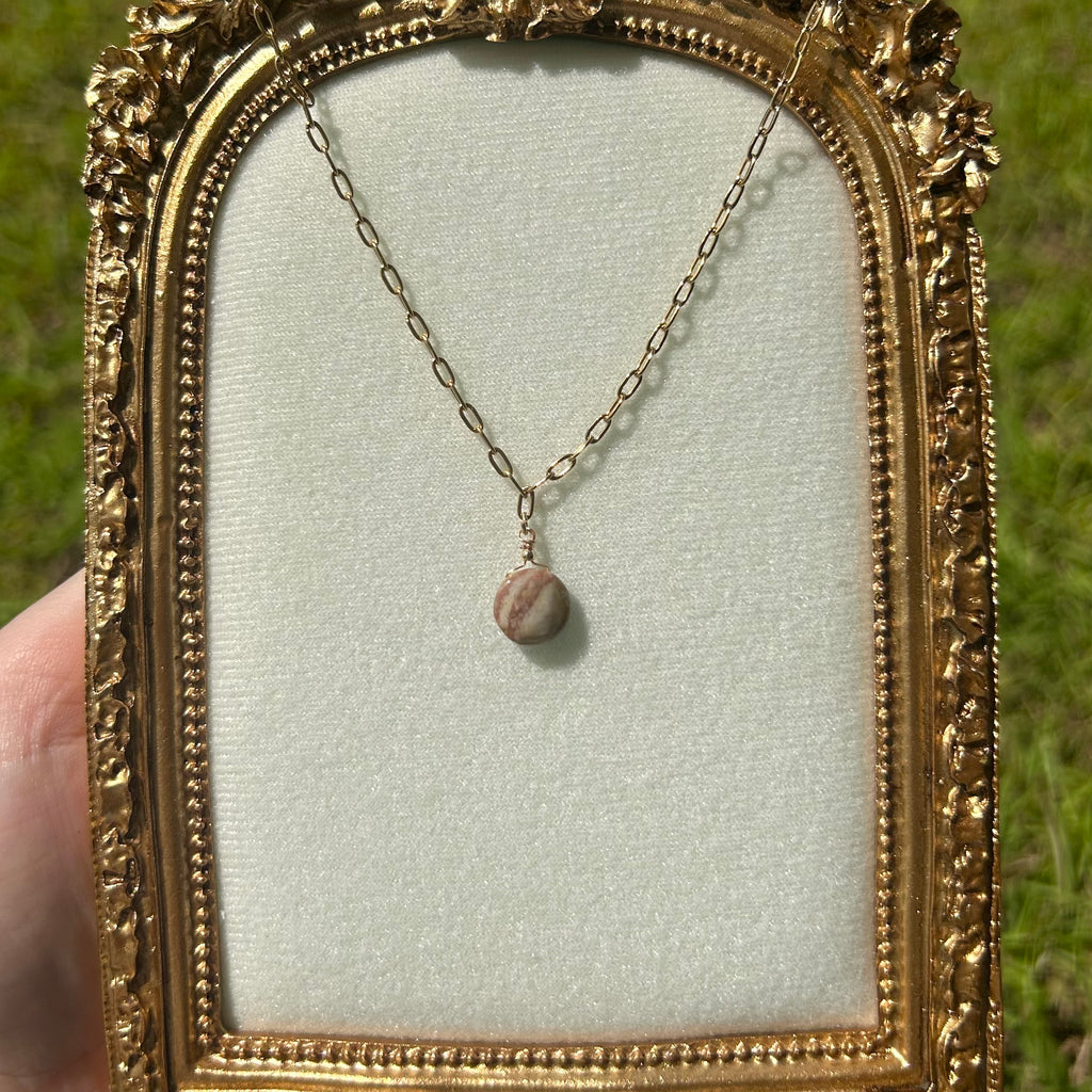 Jasper Drop Necklace
