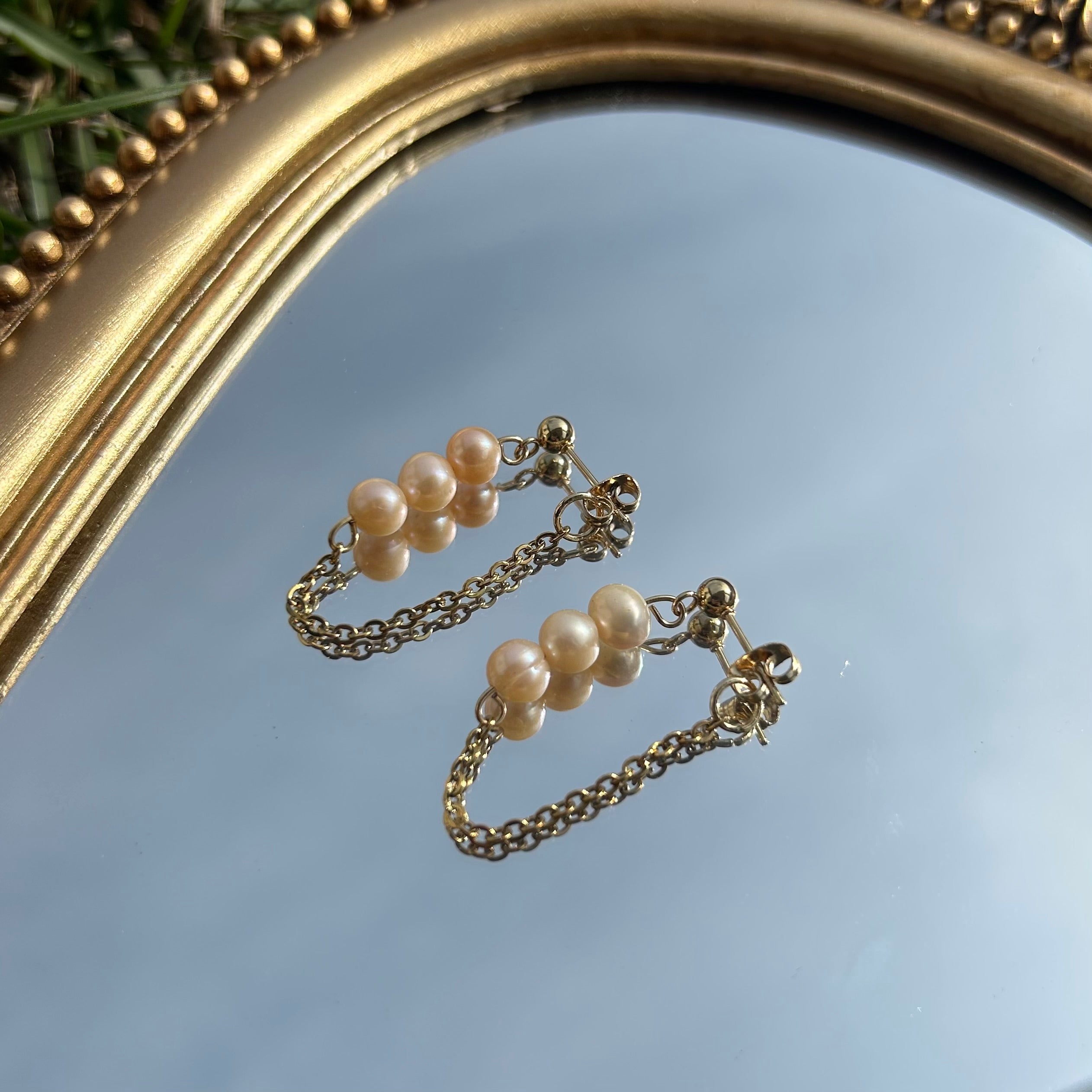 Pearl Afterglow Studs