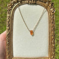 Carnelian Point Necklace