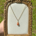 Carnelian Drop Necklace