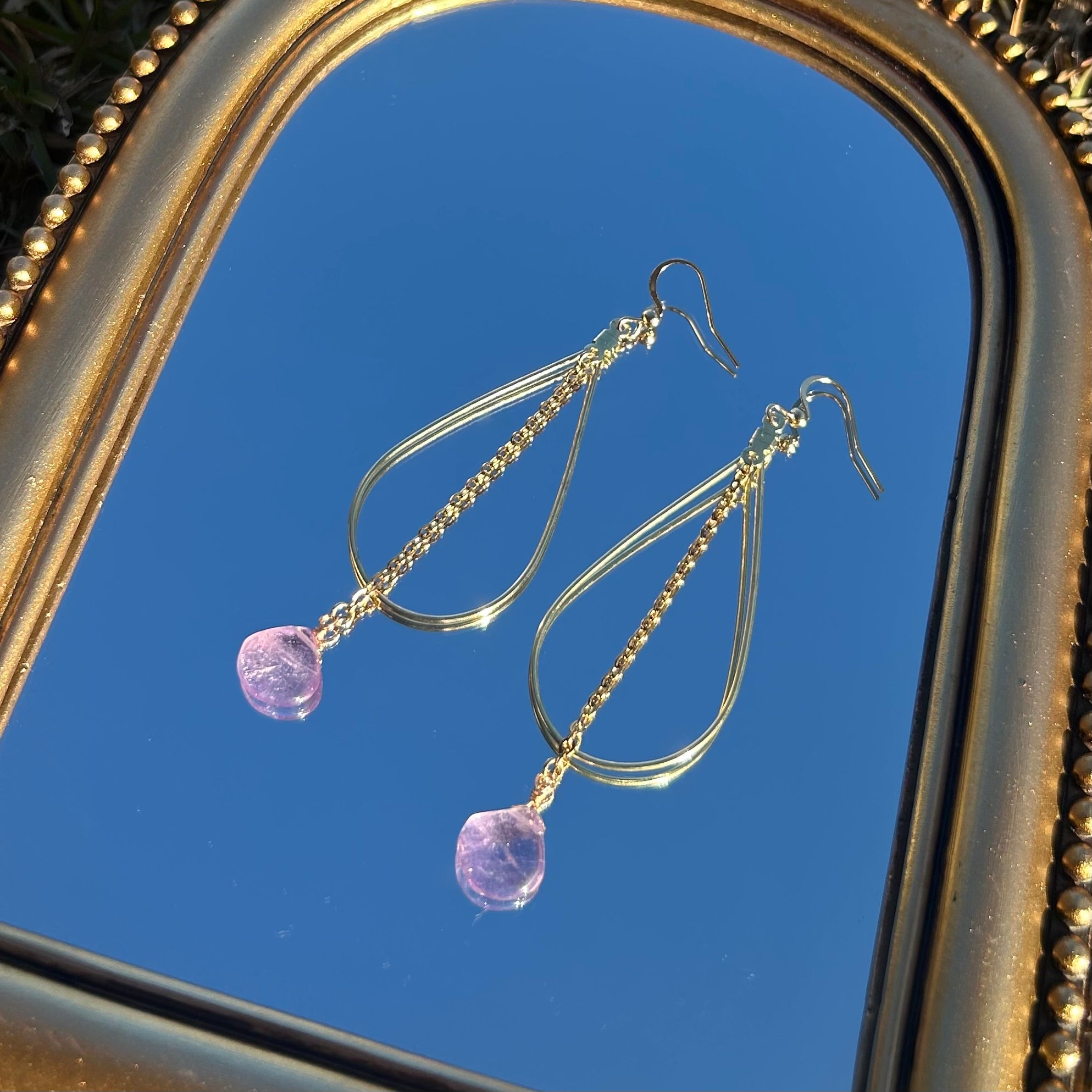 Amethyst Teardrop Earrings