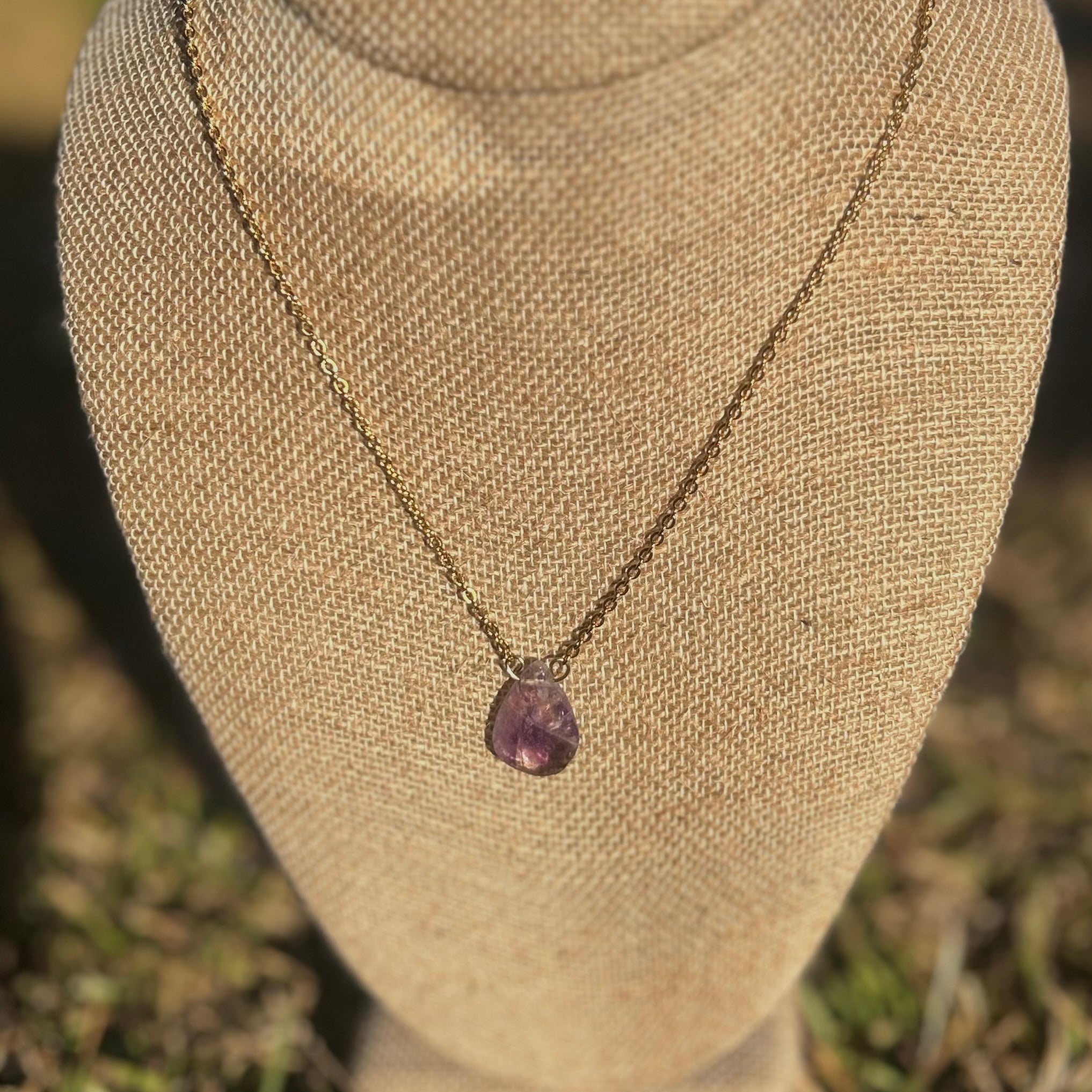 Amethyst Petal Necklace