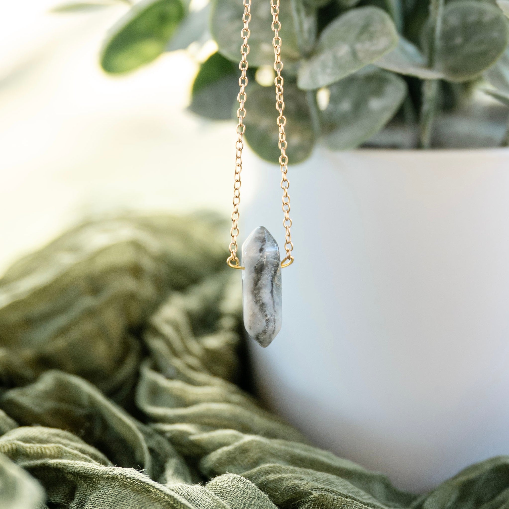 Silver Veil Necklace