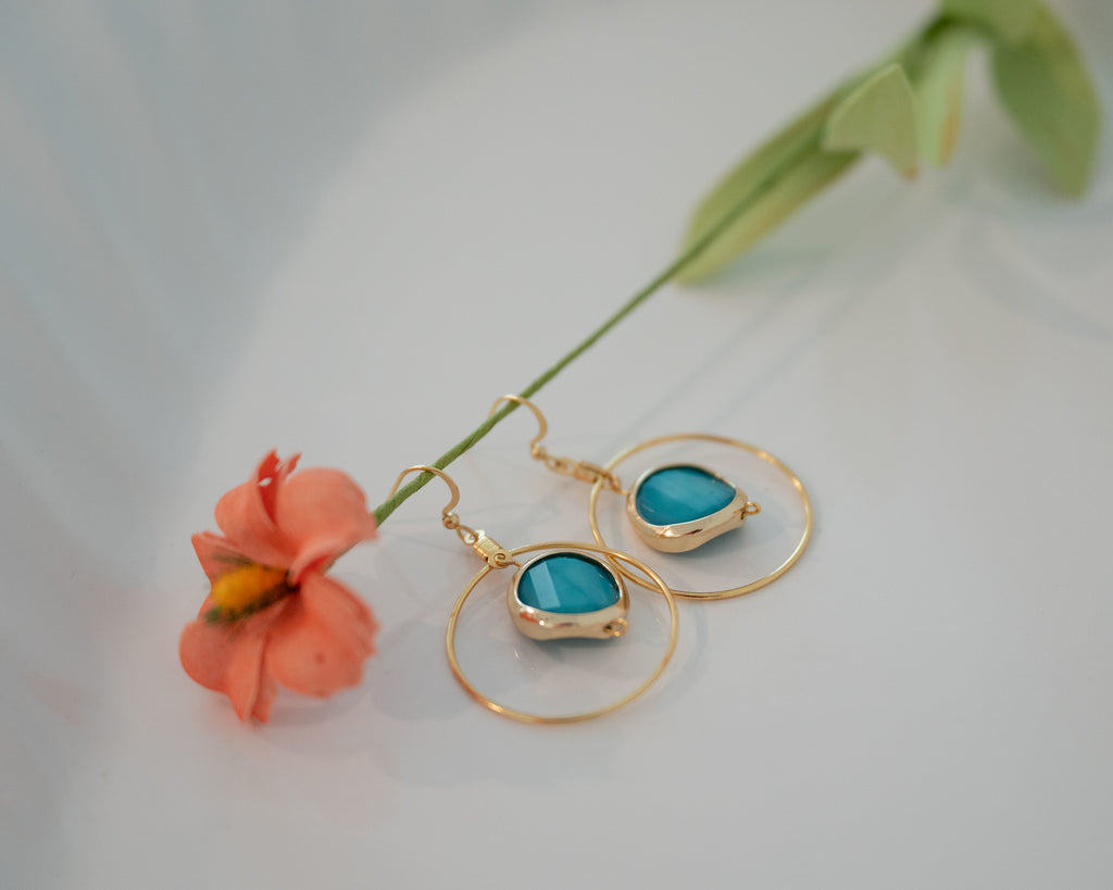 Ocean Halo Earrings