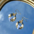Porcelain Grace Hoop Earrings