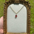 Amber Onyx Drop Necklace