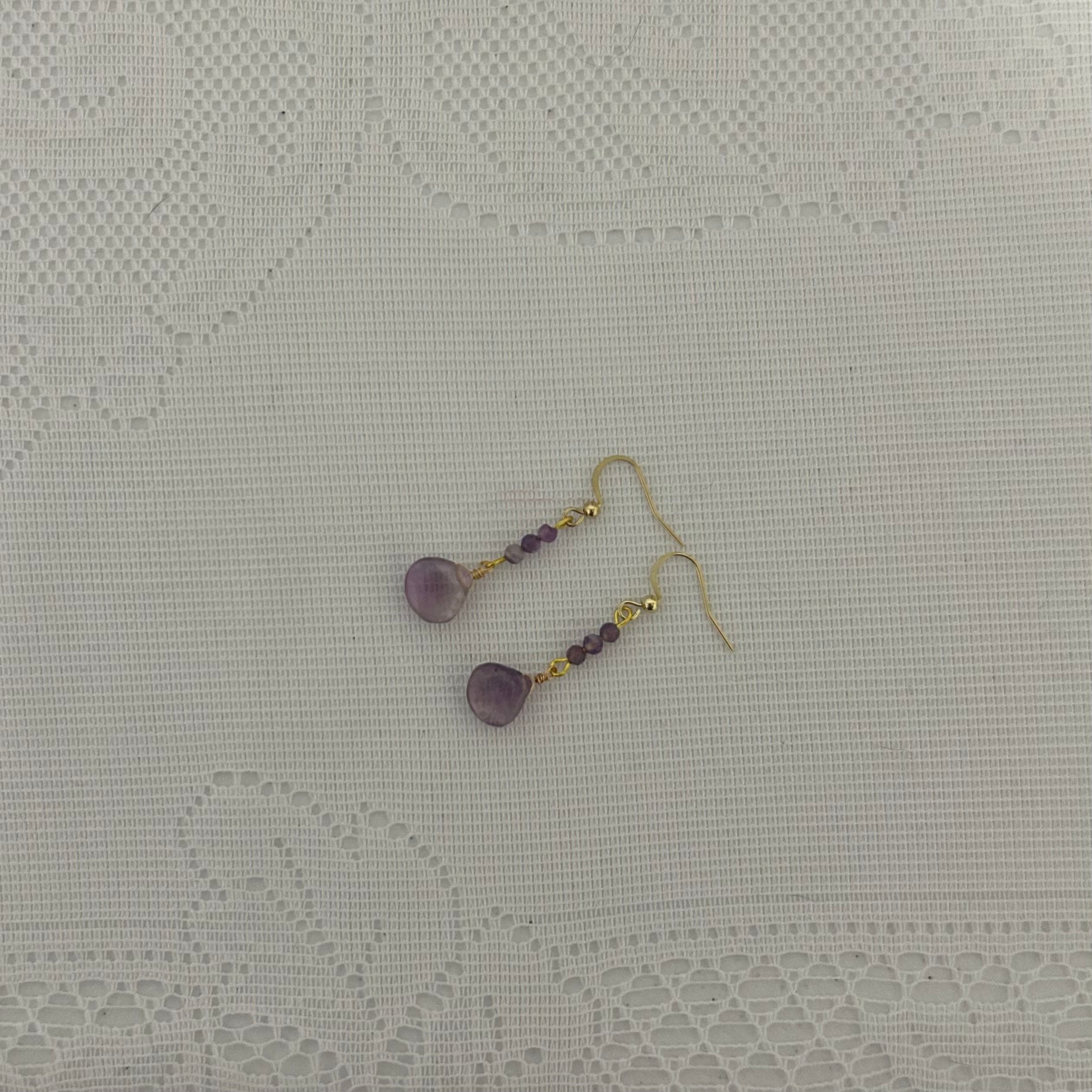 Amethyst Ripple Earrings
