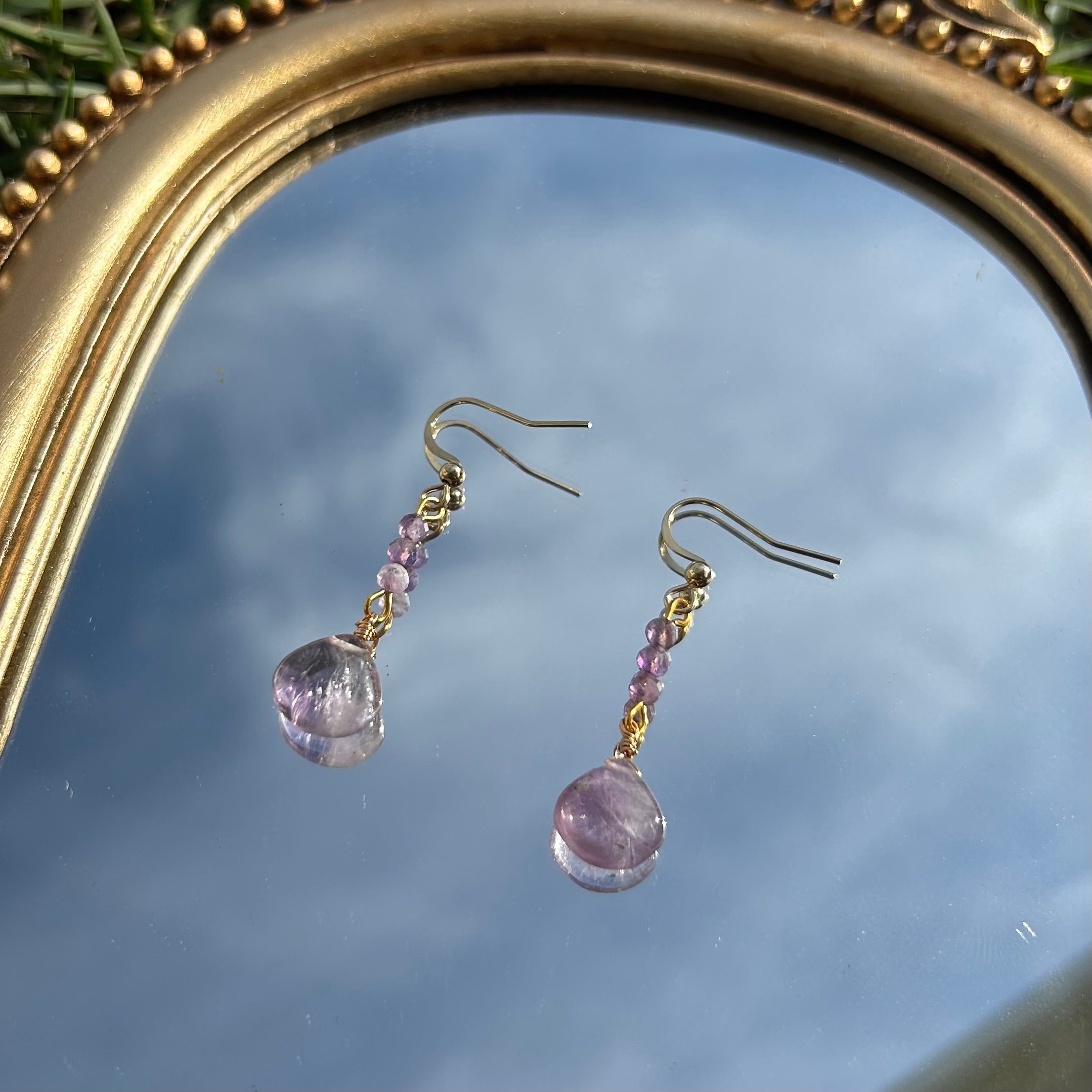 Amethyst Ripple Earrings