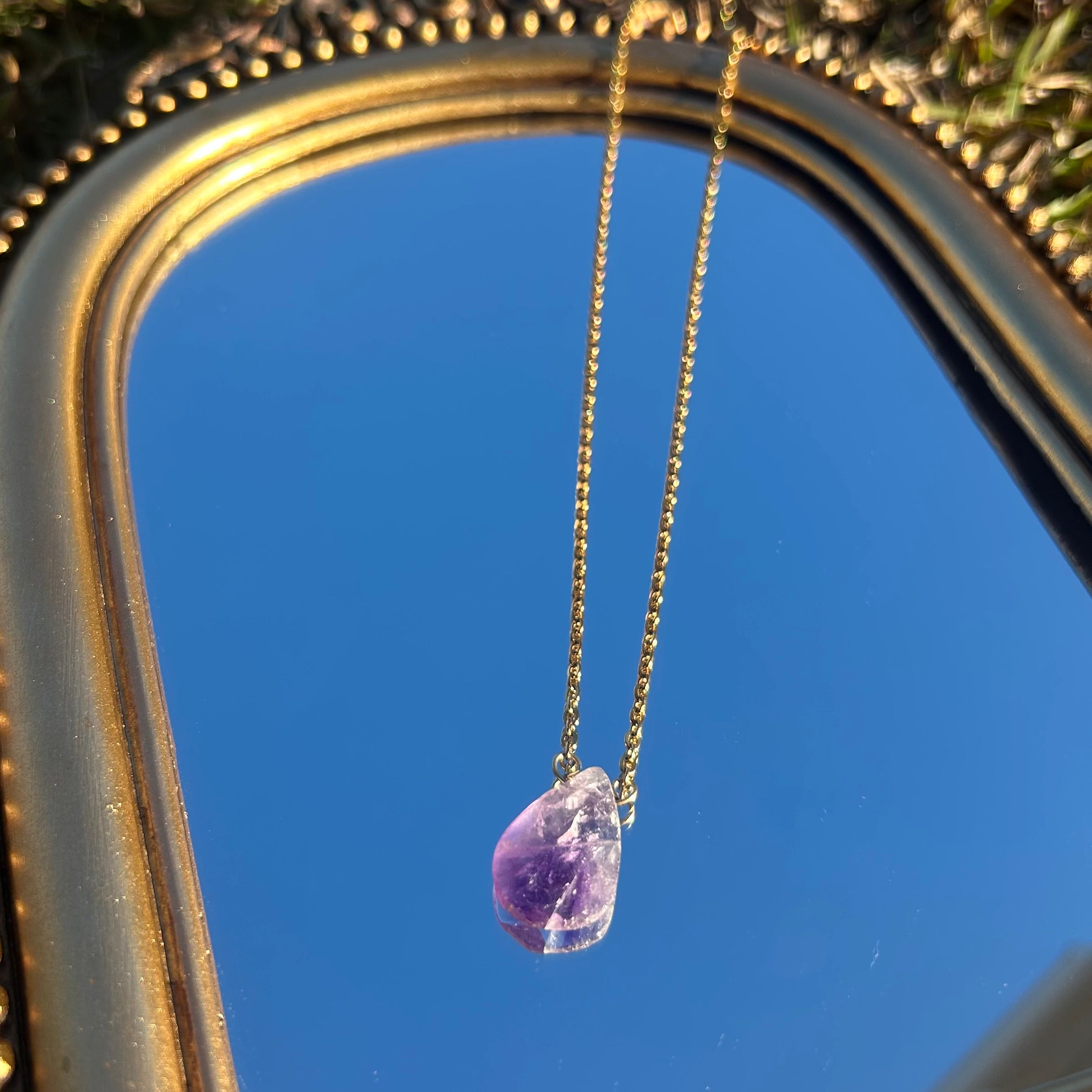 Amethyst Petal Necklace