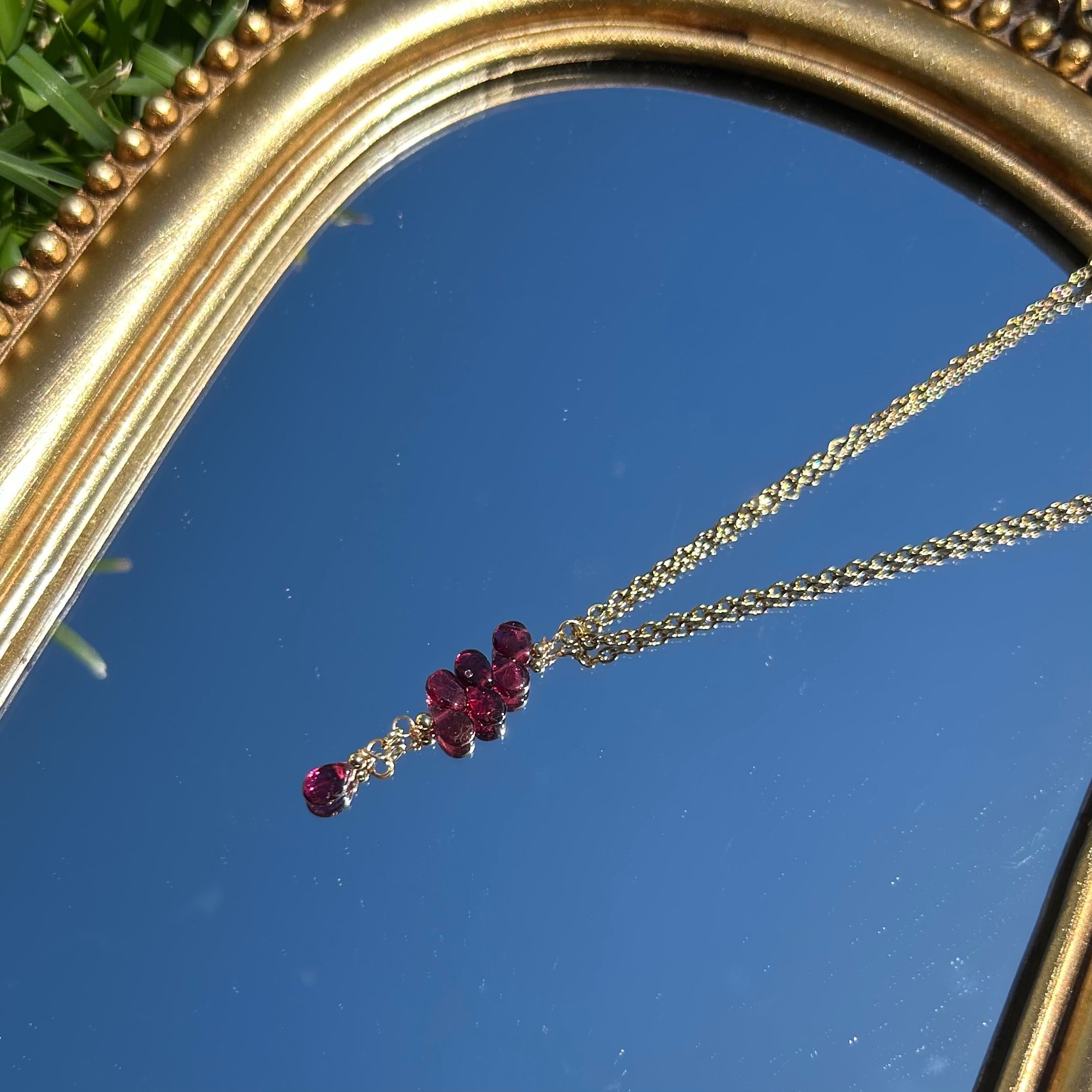 Garnet Highline Necklace