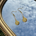 St. Benedict Pearl Dangle Earrings