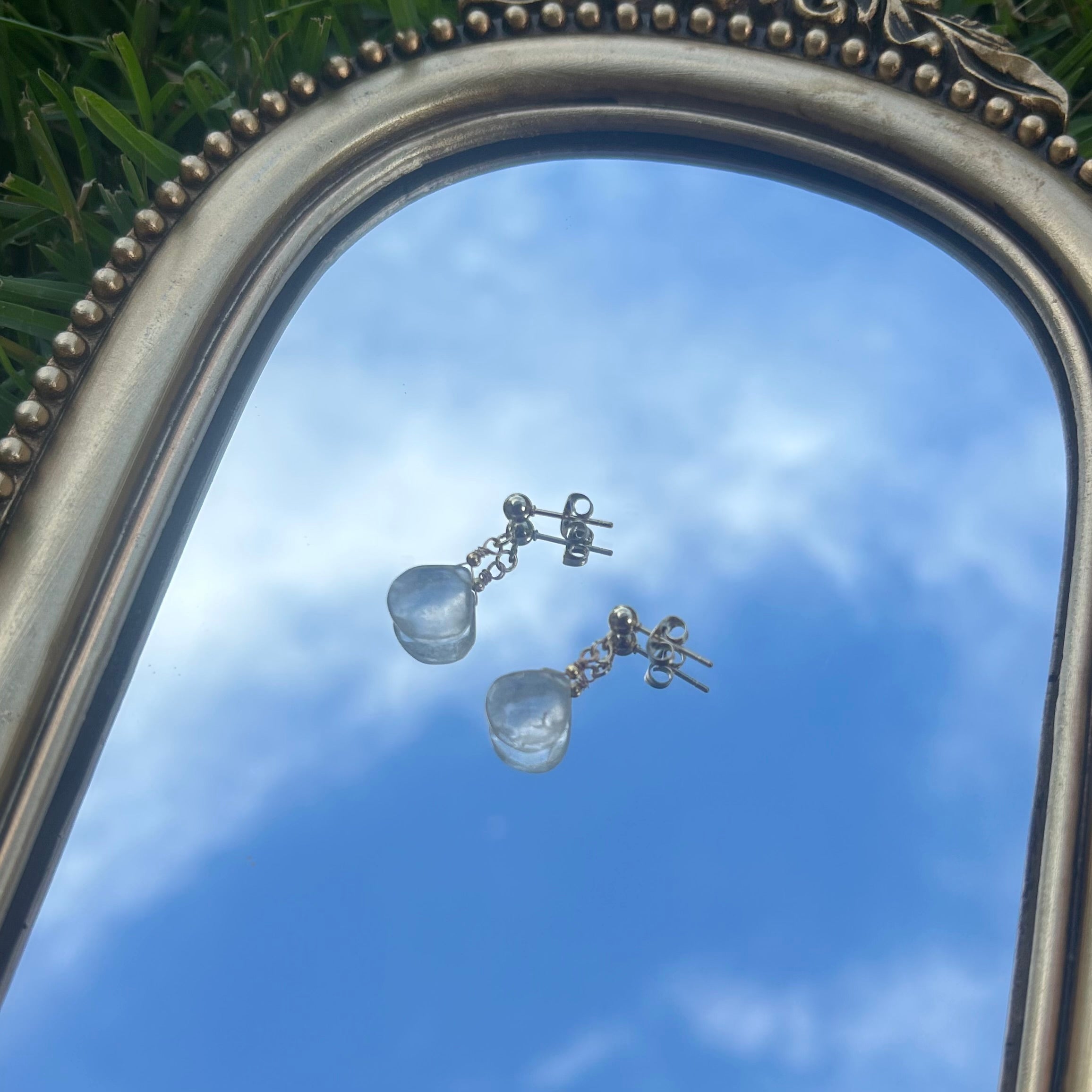 Clear Quartz Simple Studs