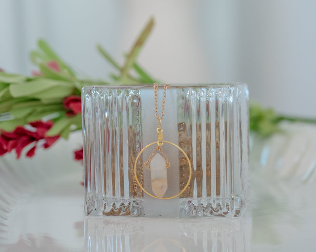 Blush Halo Necklace