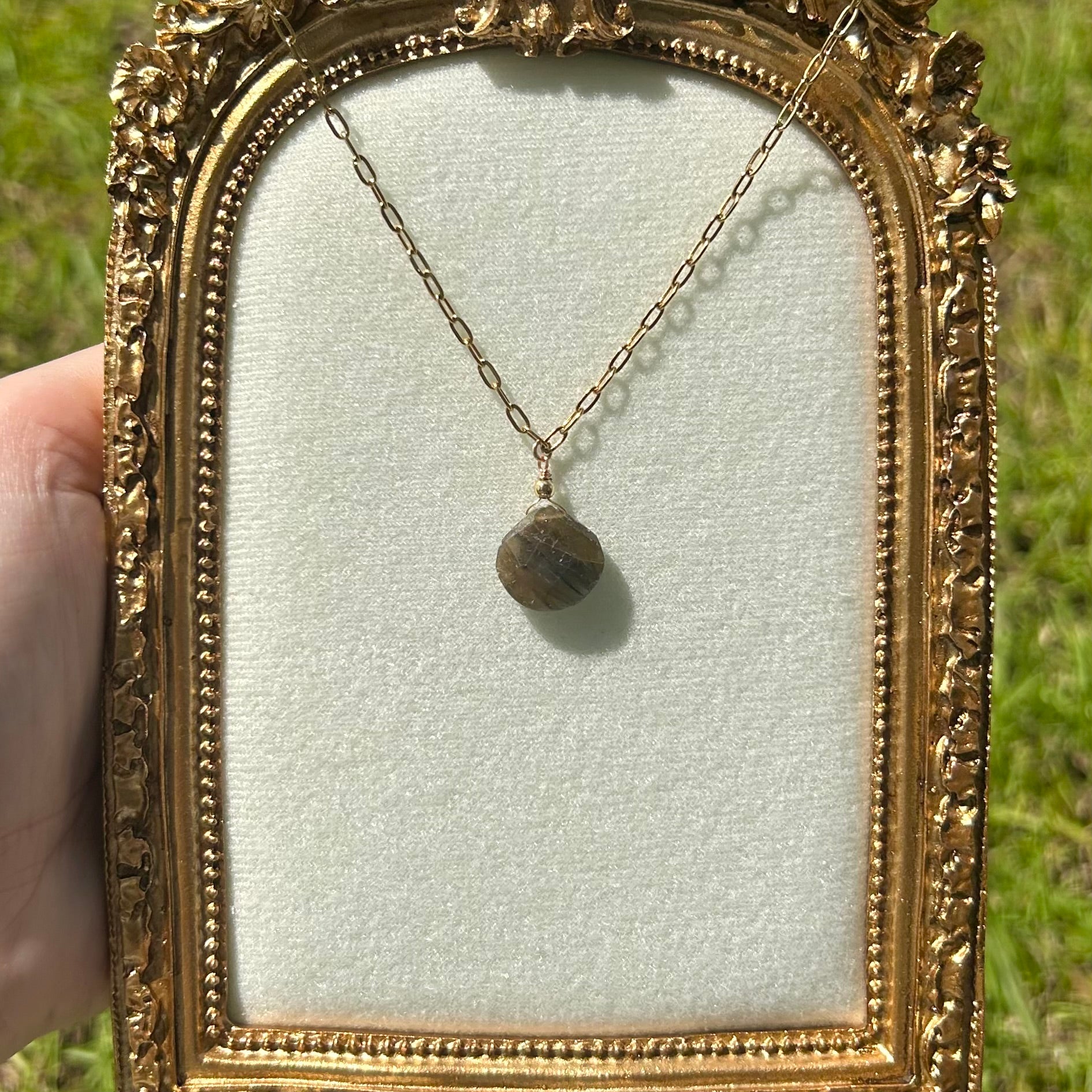 Labradorite Drop Necklace