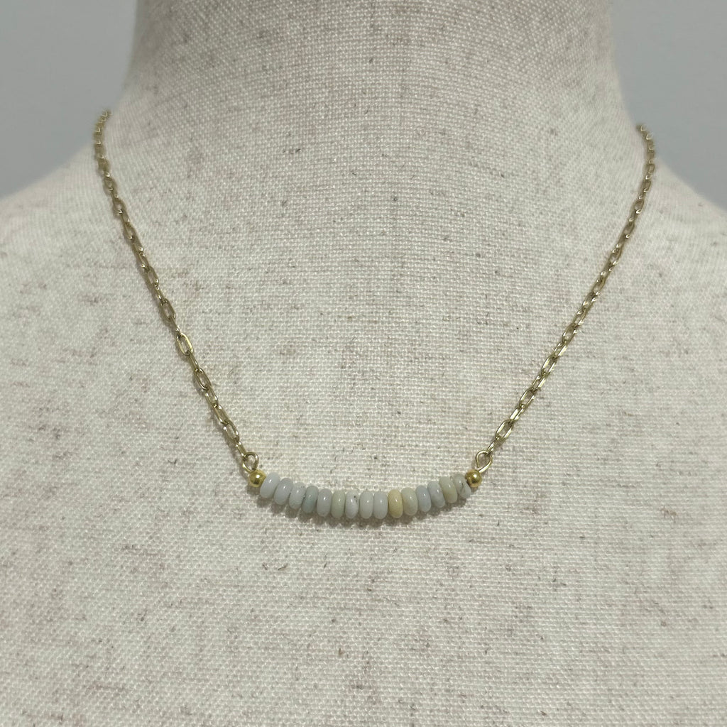 Amazonite Sky Arc Necklace