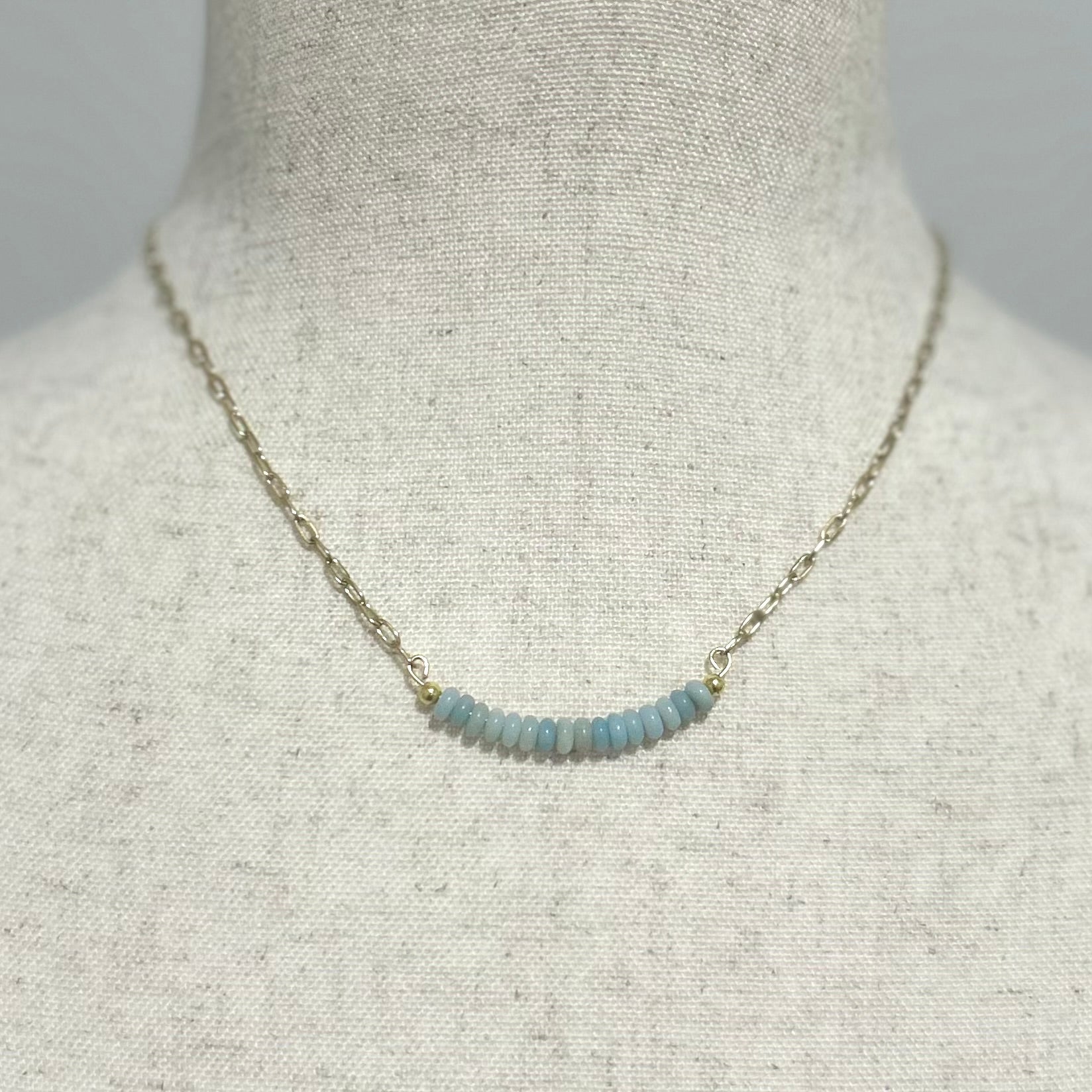 Amazonite Glacier Arc Necklace