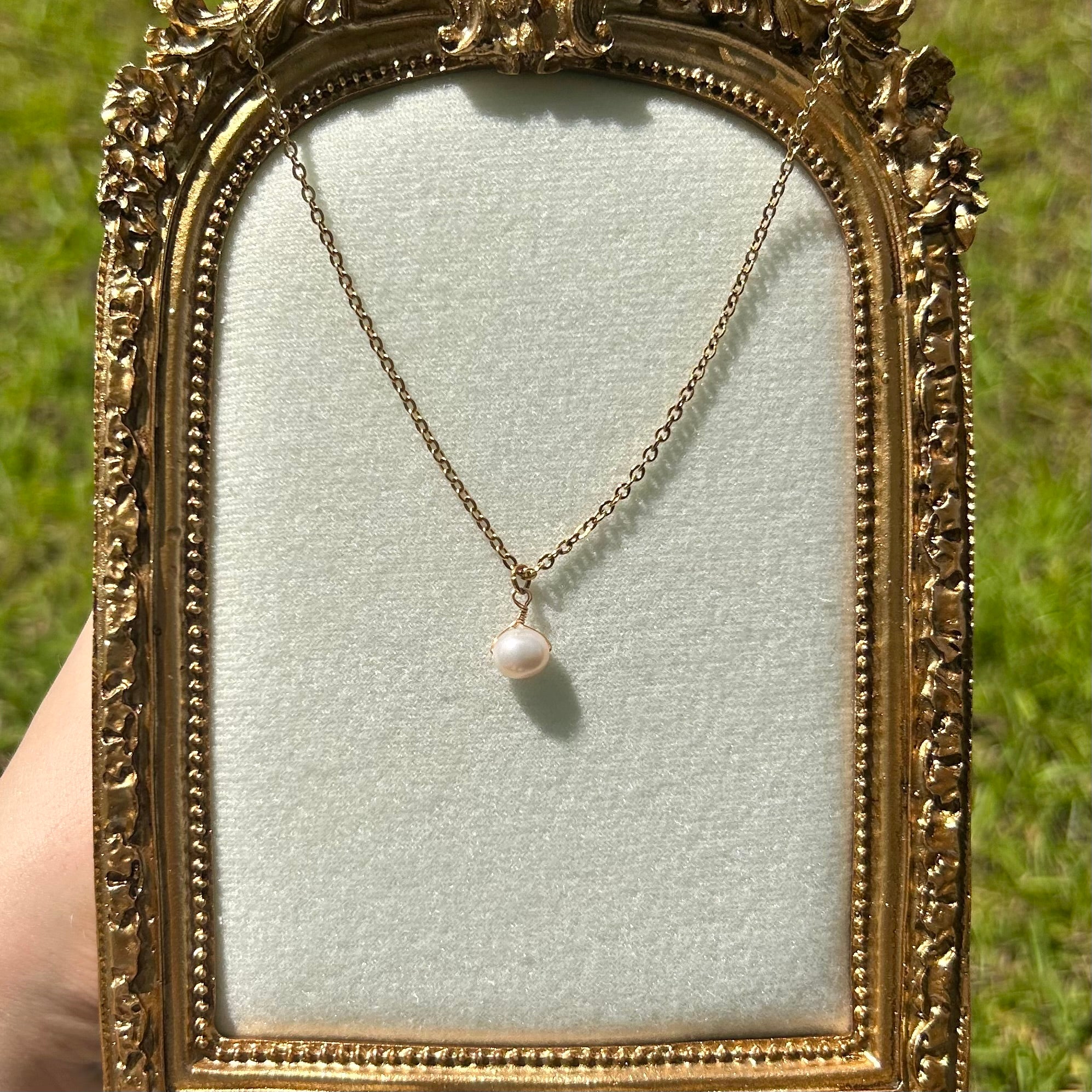 Freshwater Pearl Drop Necklace