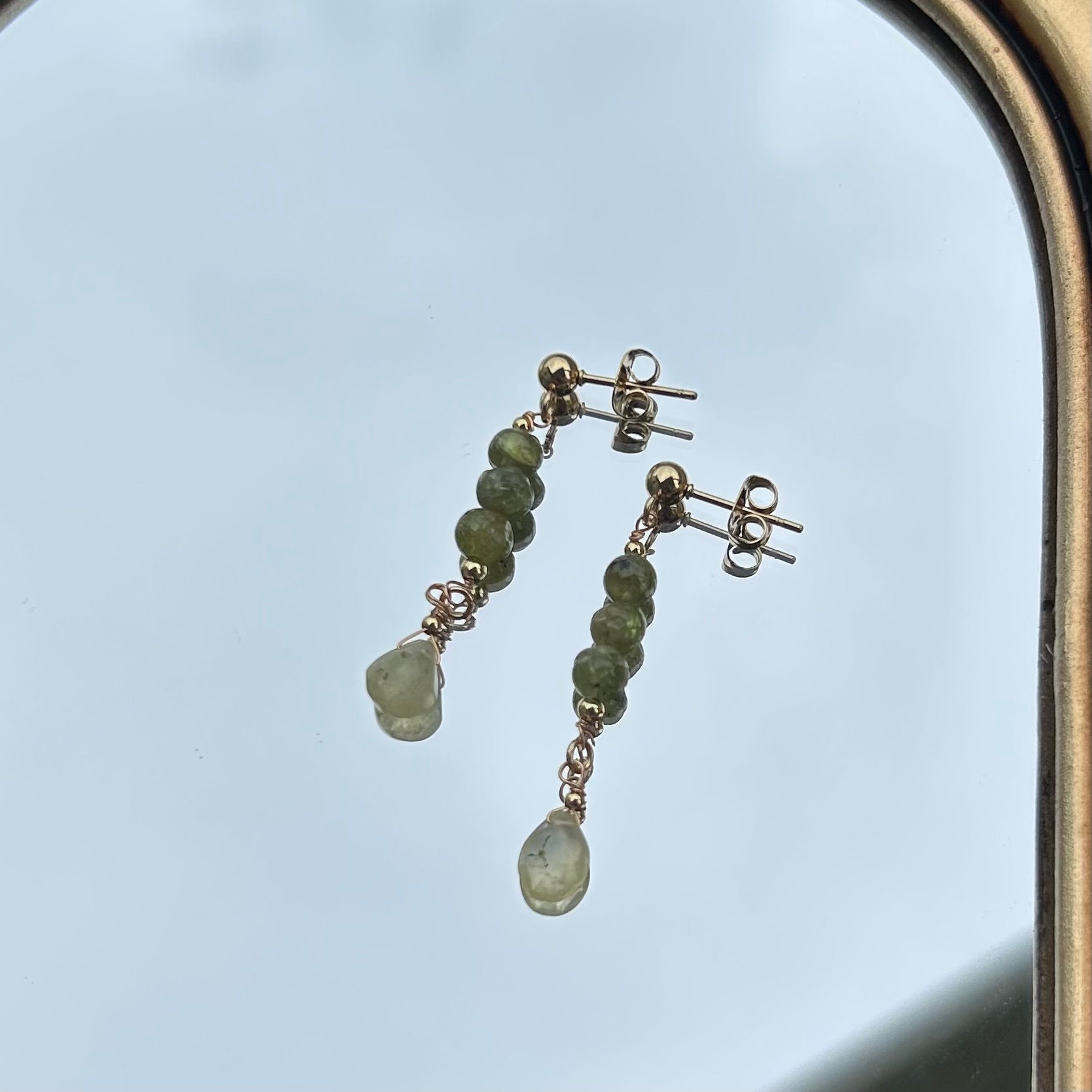 Peridot Ripple Earrings