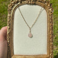 Rose Quartz Drop Necklace