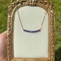 Amethyst Bar Necklace