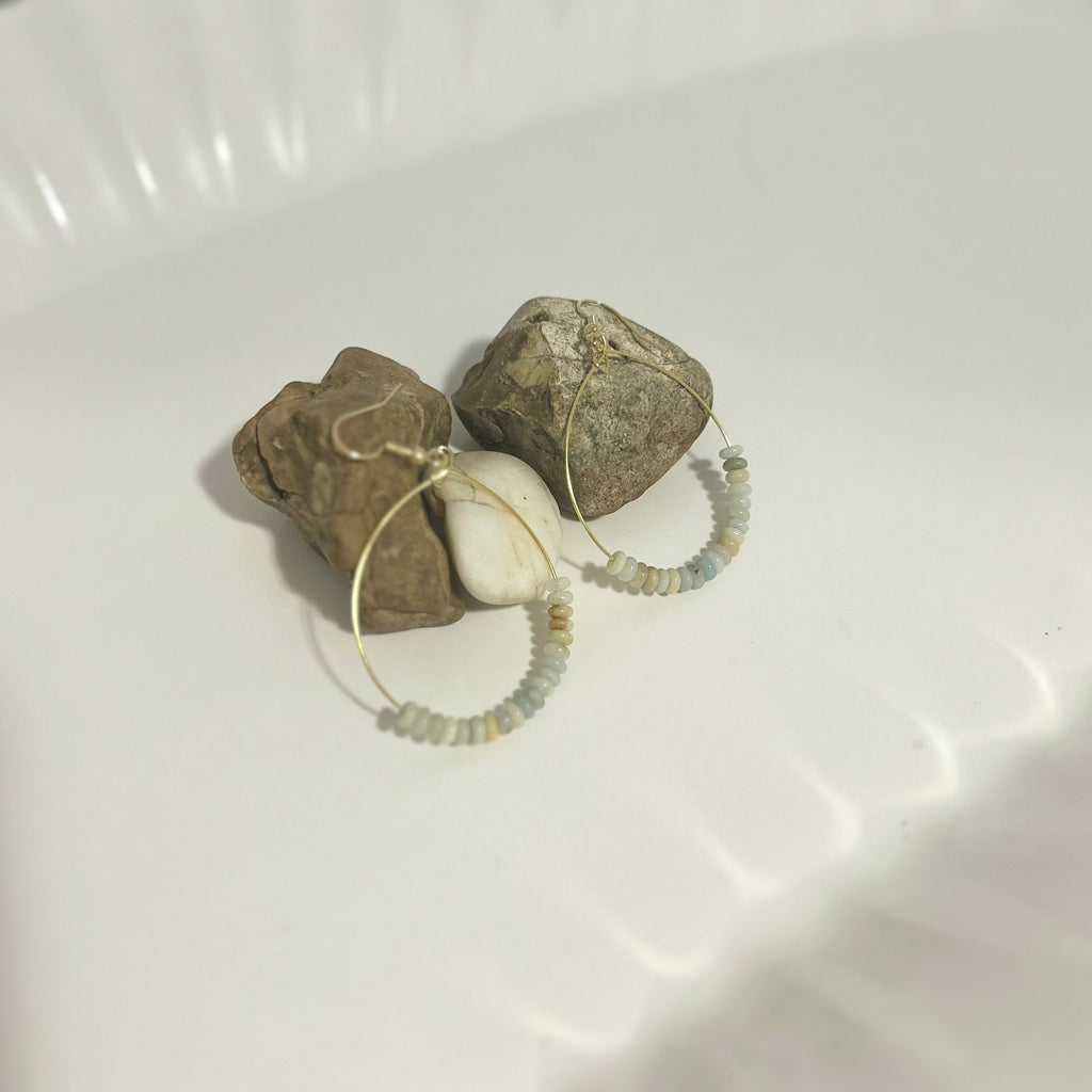 Amazonite Arc Earrings