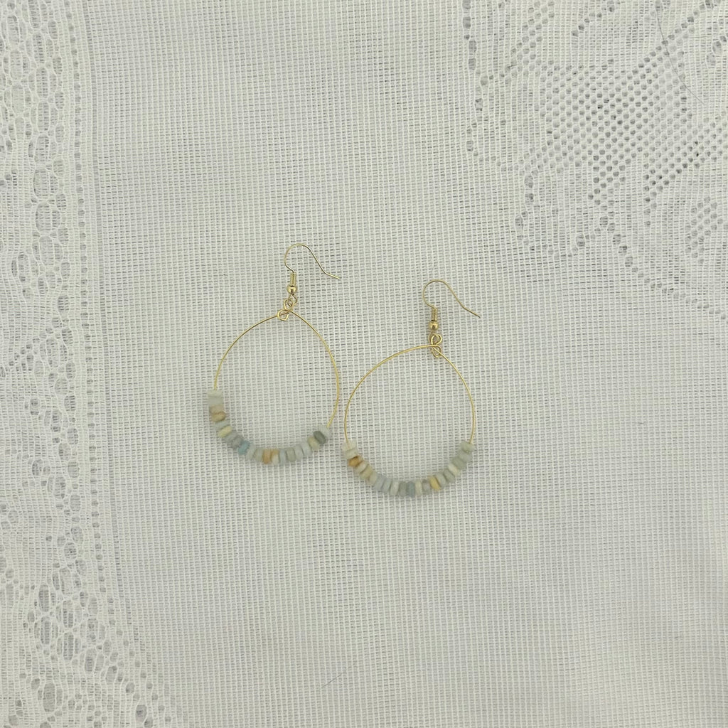 Amazonite Arc Earrings