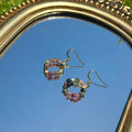 Tourmaline Mosaic Hoop Earrings