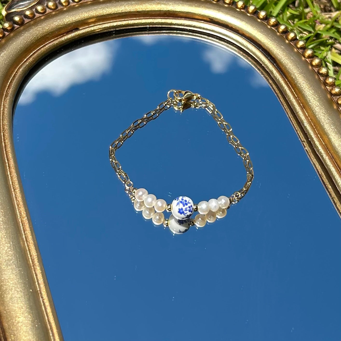Porcelain Pearl Bracelet