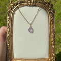 Amethyst Drop Necklace