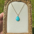 Turquoise Magnesite Drop Necklace