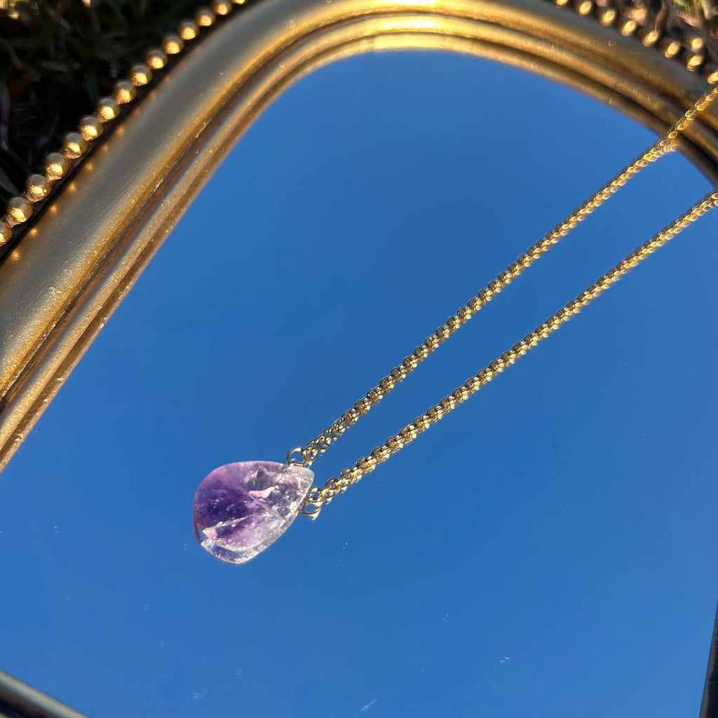 Amethyst Petal Necklace