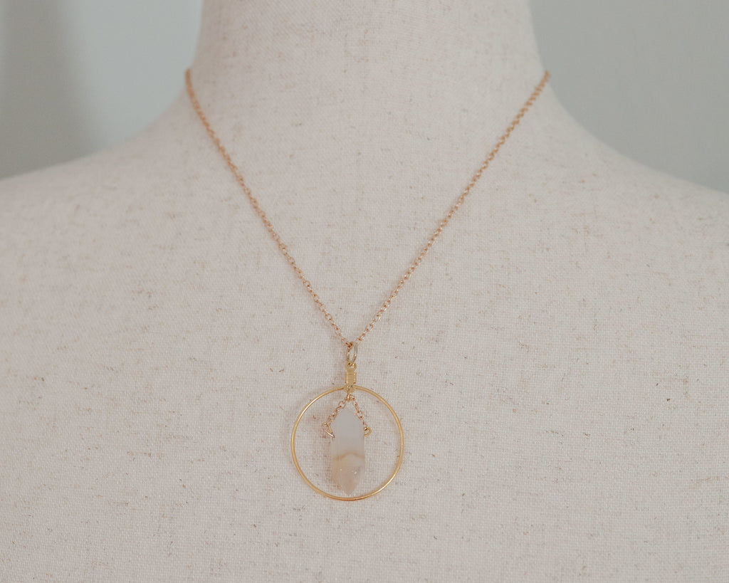 Blush Halo Necklace