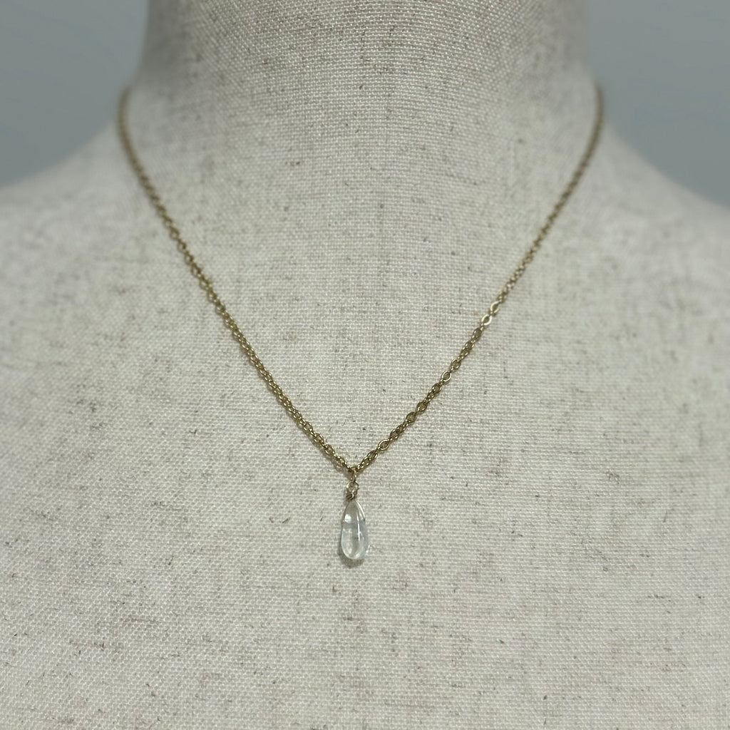 Aquamarine Drop Necklace
