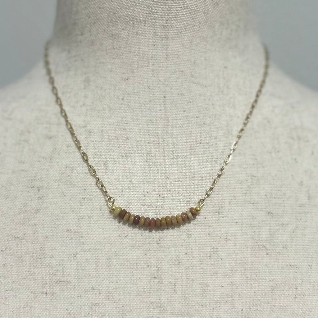 Amazonite Sienna Arc Necklace