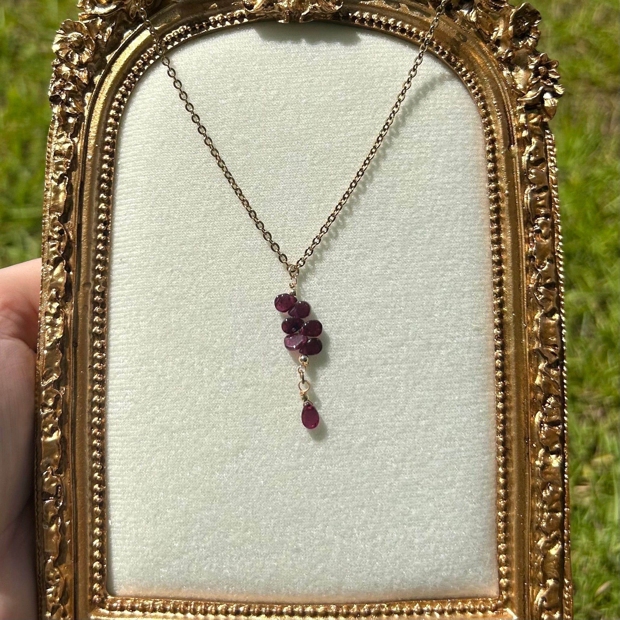 Garnet Highline Necklace