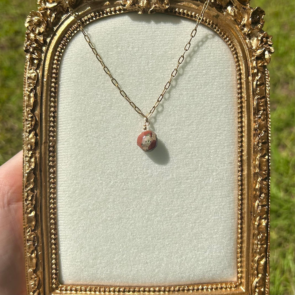 Jasper Drop Necklace