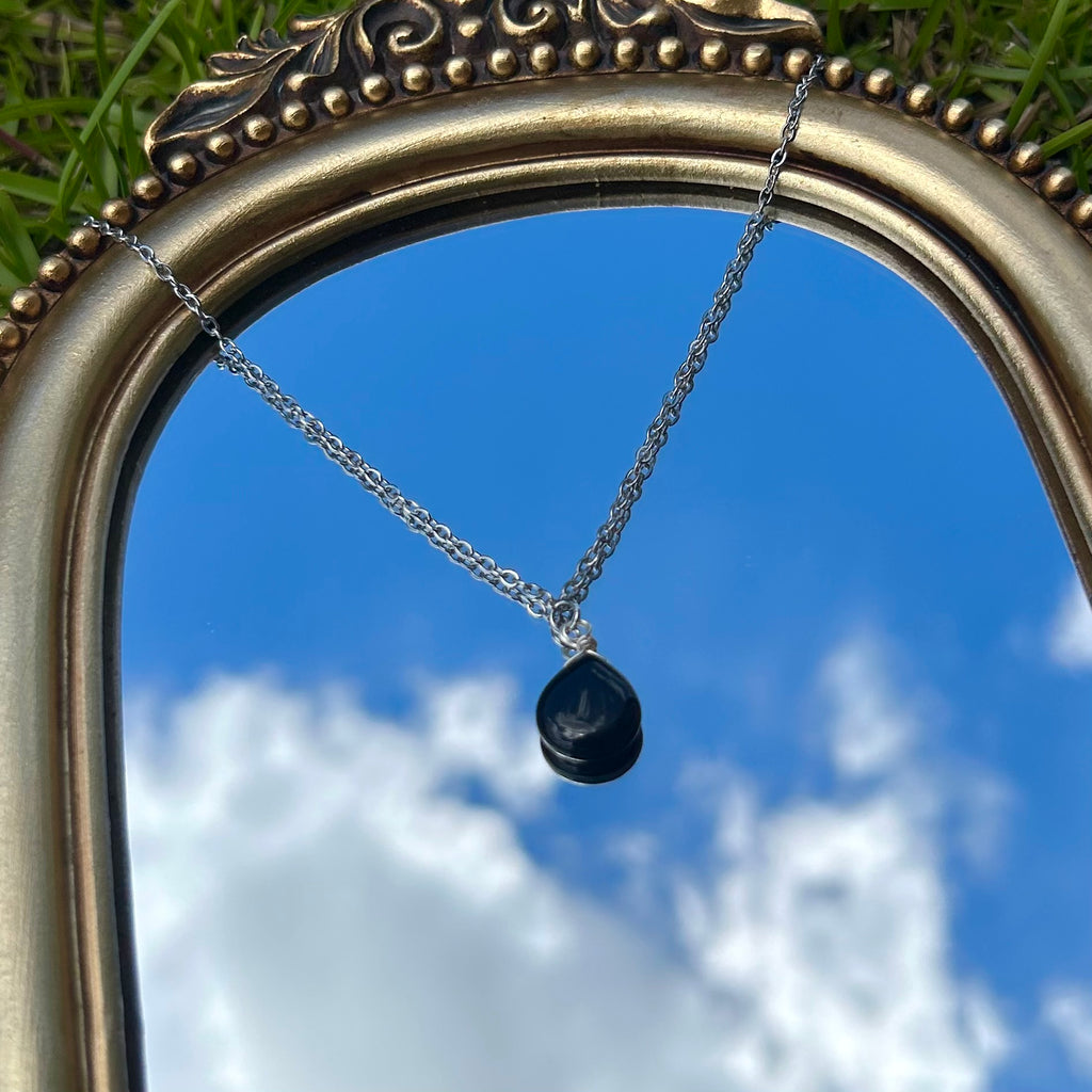Onyx Drop Necklace
