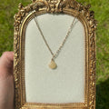 Peach Calcite Drop Necklace