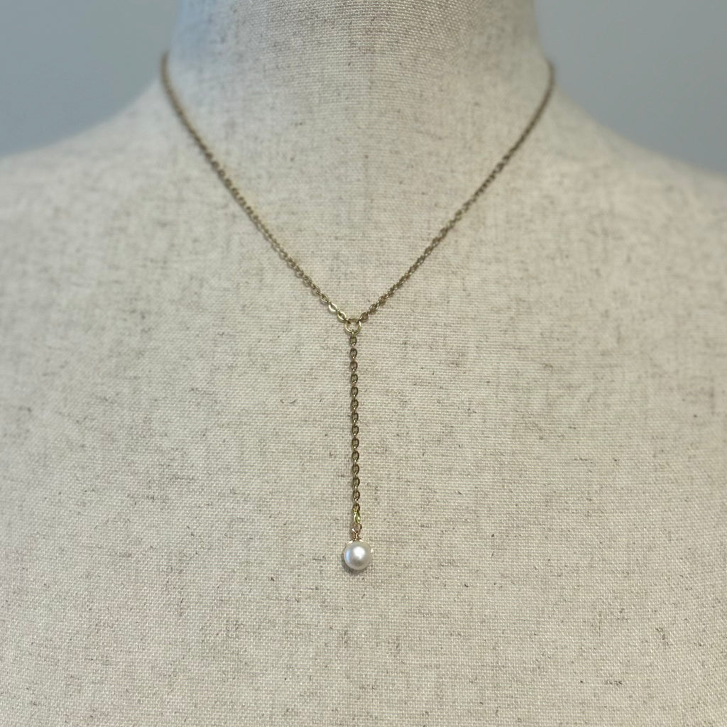 Pearl Lariat Necklace