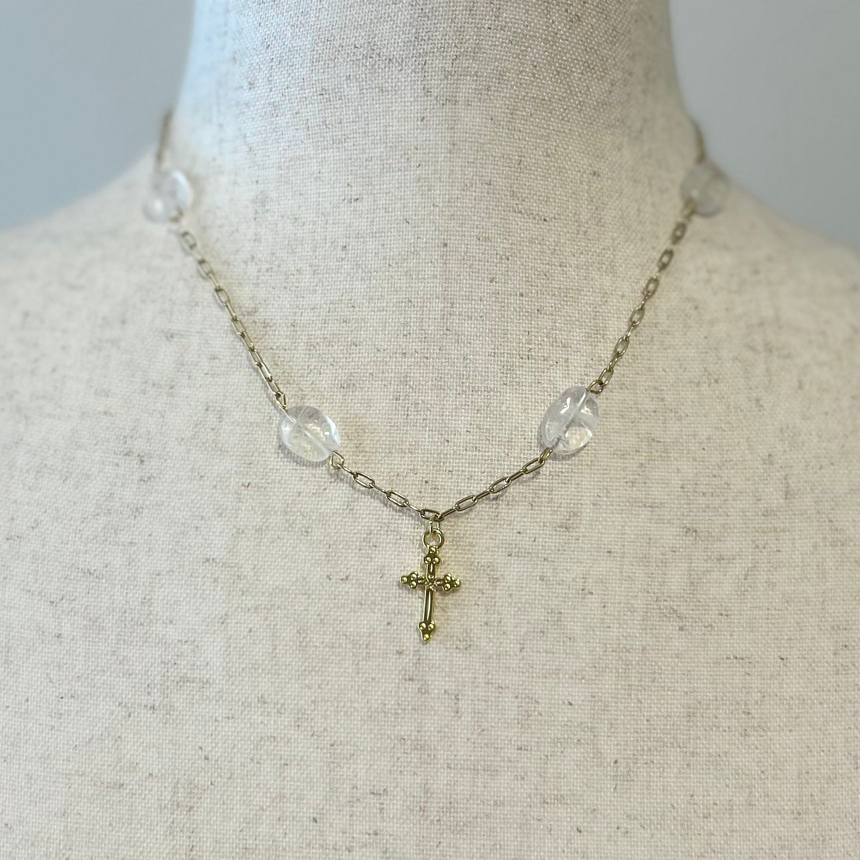 Clarity Cross Necklace