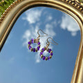 Amethyst Hoop Earrings