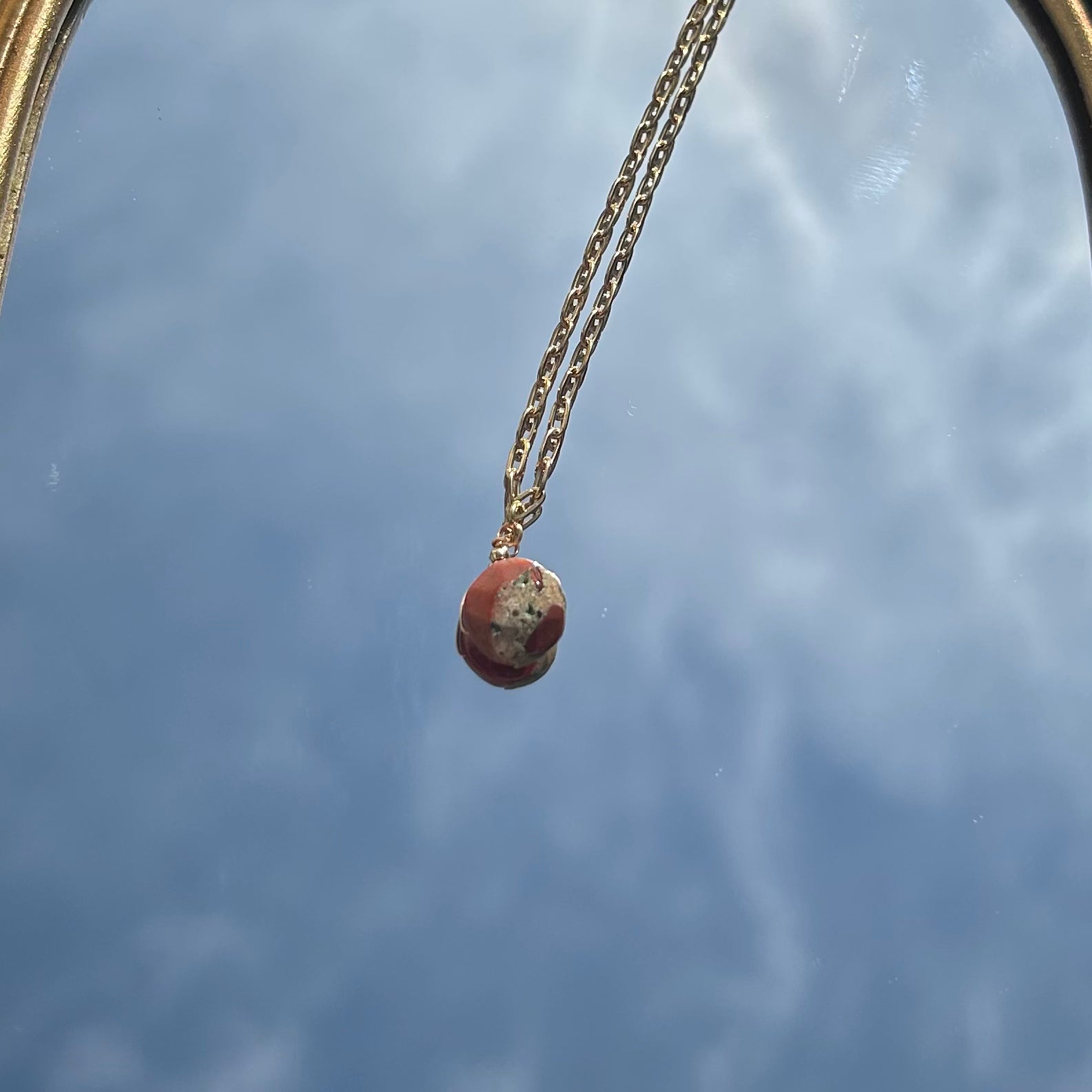 Jasper Drop Necklace