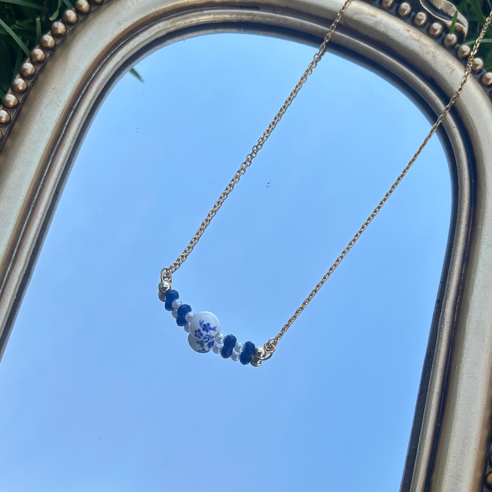 Porcelain Row Necklace