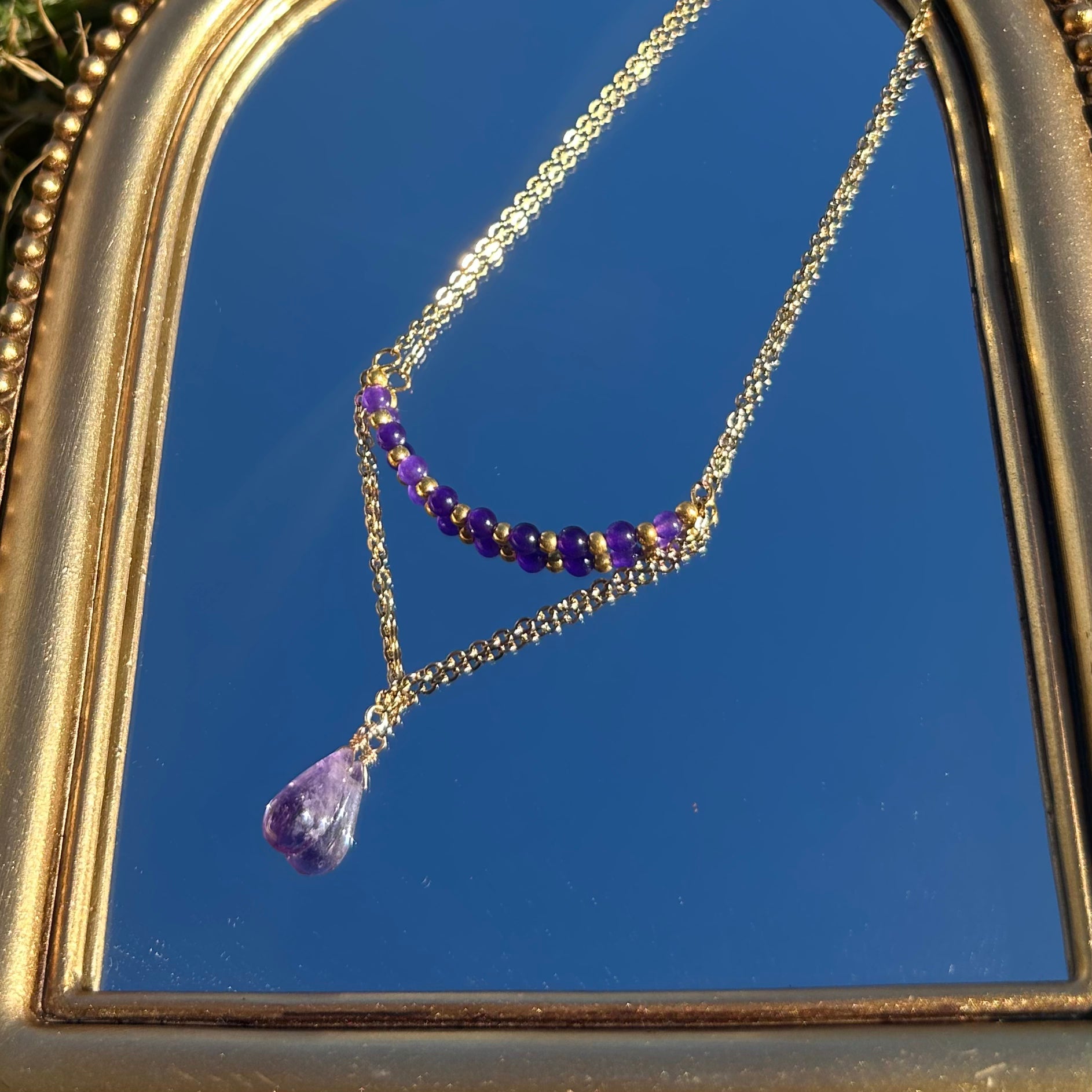 Amethyst Cascade Necklace