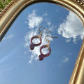 Garnet Grove Hoop Earrings